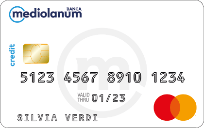 Carta di credito bianca senza foto