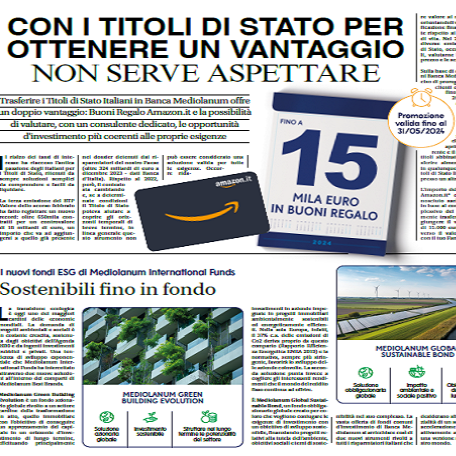 Redazionali Banca Mediolanum Aprile 2024