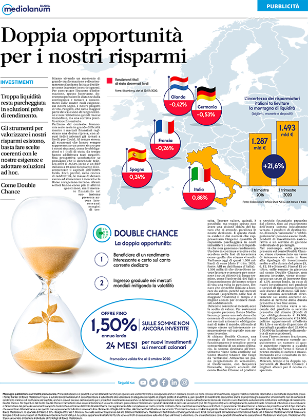 I REDAZIONALI DI BANCA MEDIOLANUM SETTEMBRE 2020