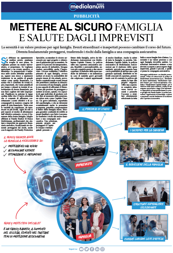 I REDAZIONALI DI BANCA MEDIOLANUM NOVEMBRE 2019