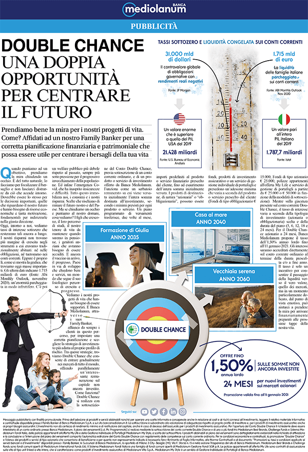 I REDAZIONALI DI BANCA MEDIOLANUM DICEMBRE 2020