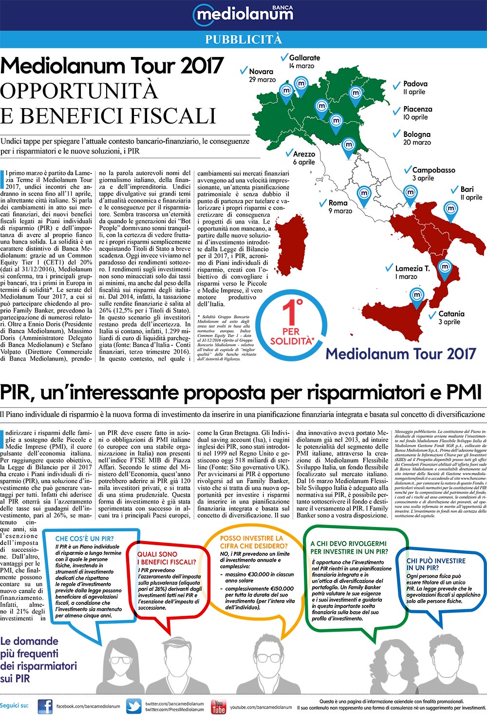 I REDAZIONALI DI BANCA MEDIOLANUM - MARZO 2017